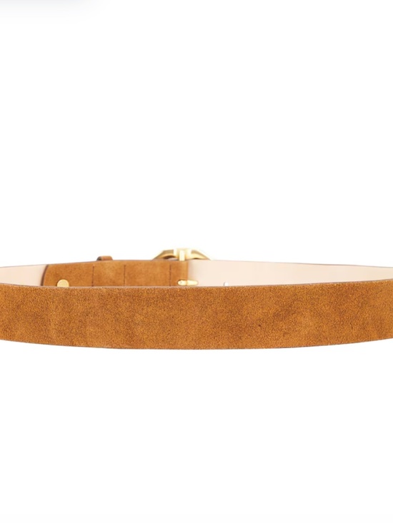 NWT $198 Rag & Bone Audrey Suede Belt in Brownwood - size Small